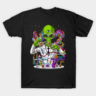 Alien Psychedelic Scientist T-Shirt